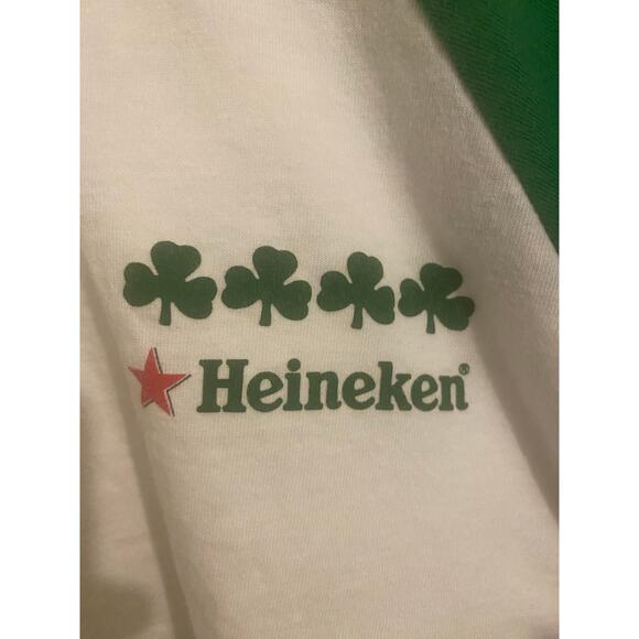 Vintage Heineken St Pattys Clover Tee - Picture 2 of 6